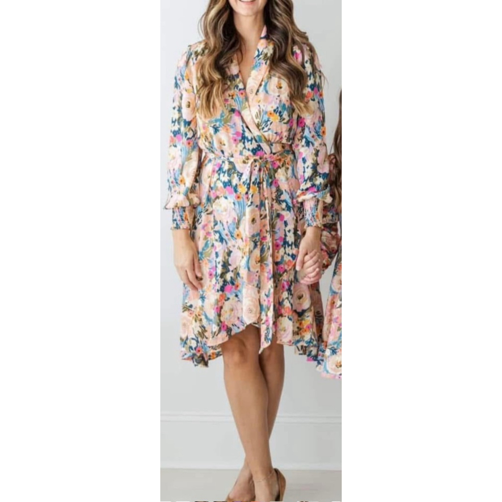 FINDING FOXTALE Autumn Occasion Wrap Dress Size S Floral
